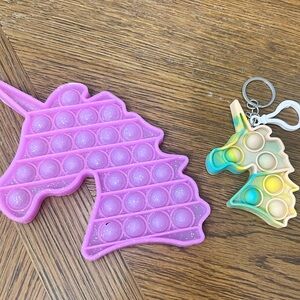 Unicorn Pop It Fidget Toy Lot